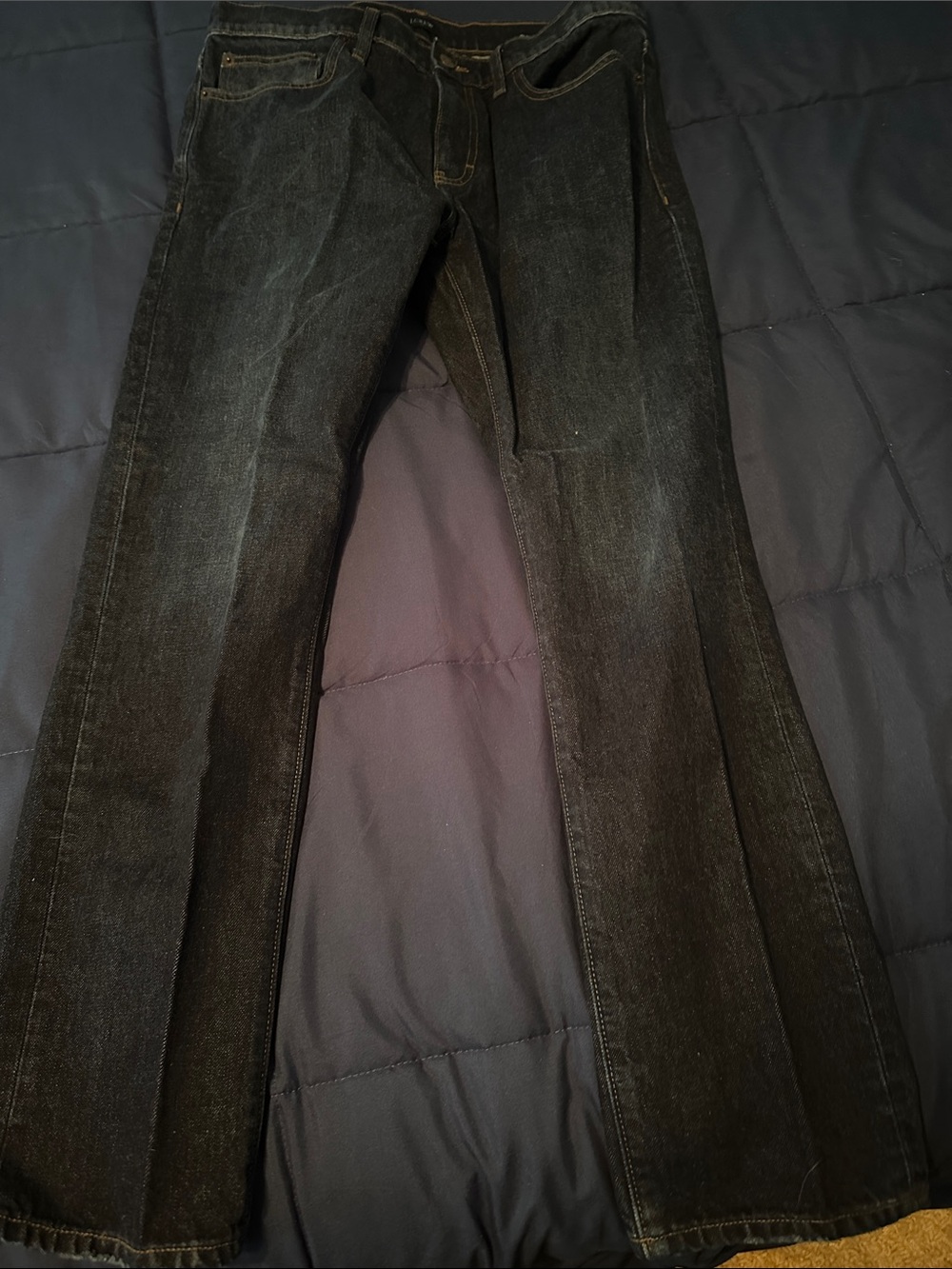 J. Crew Men's Blue Straight-Leg Jeans Slim 34/30
